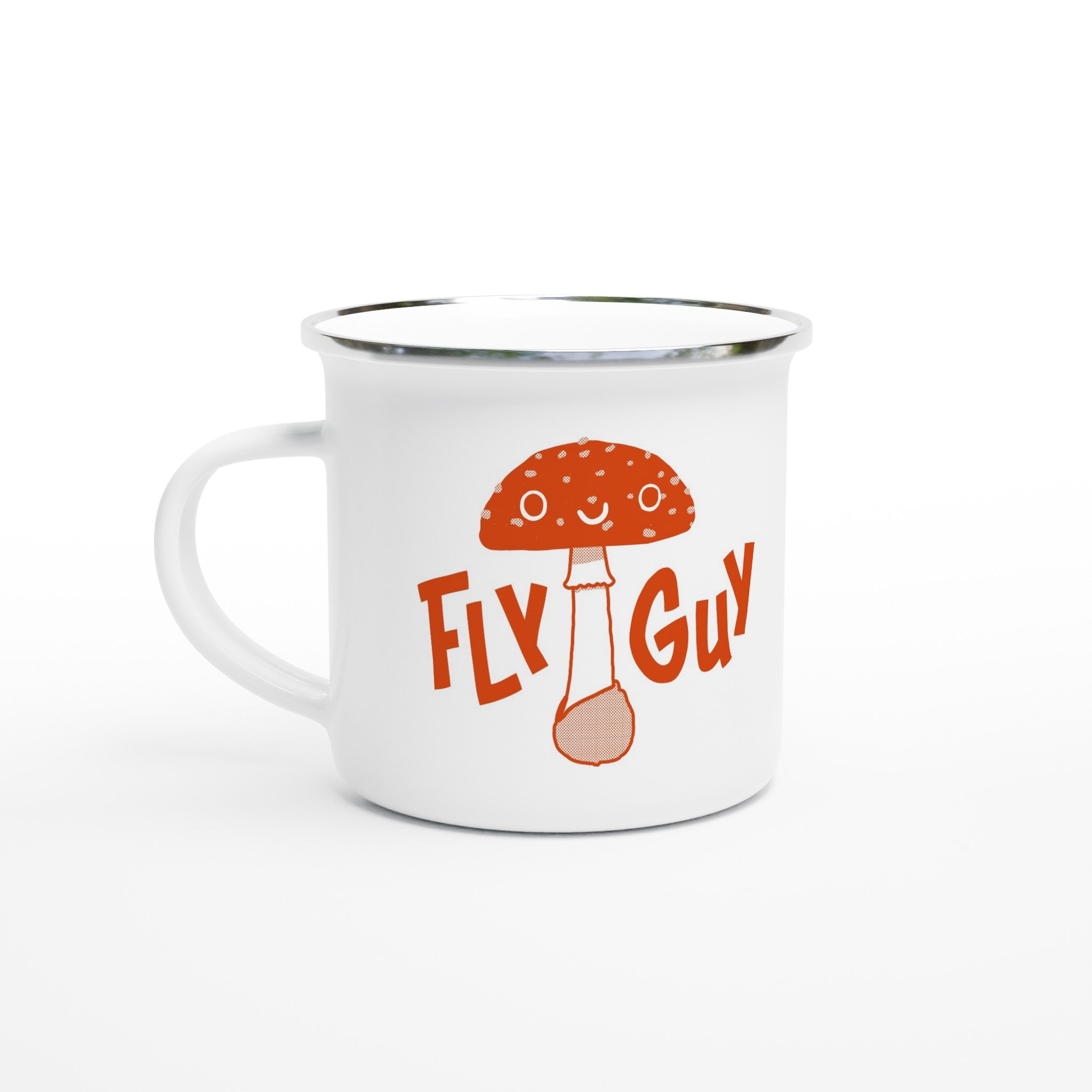 Myco Club Enamel Gift Mug with mushroom design